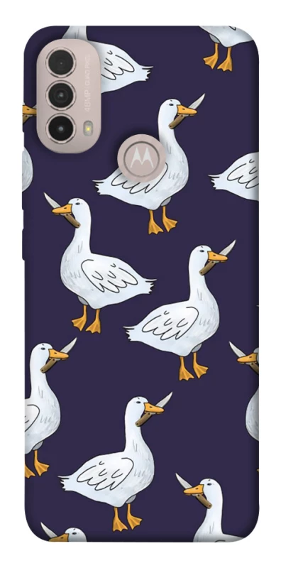 Чохол на Motorola Moto E40 Гуси з претензією фото 1 з 1