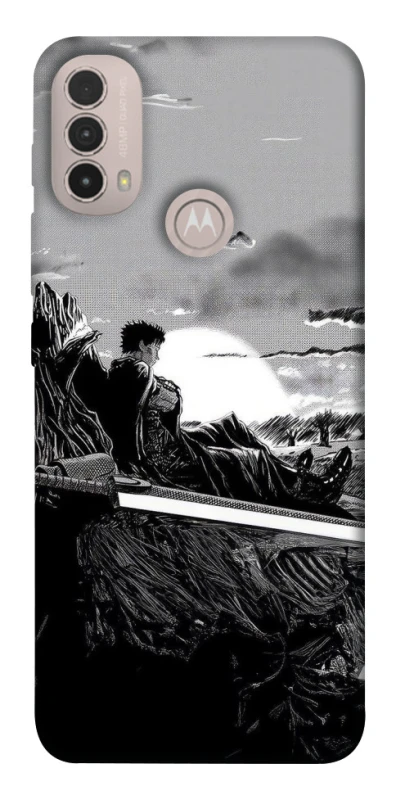 Чохол на Motorola Moto E40 Berserk sunset фото 1 з 1