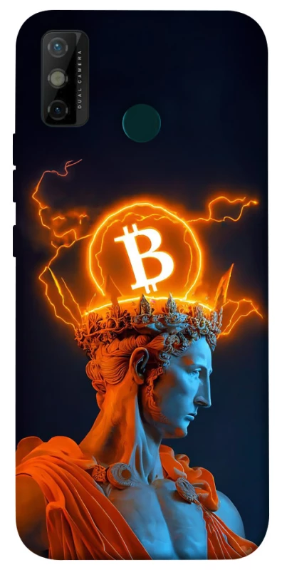Чехол на TECNO Spark 6 Go Bitcoin God фото 1 из 1