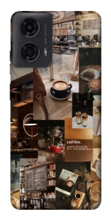Чехол на Motorola Moto G04 Coffee collage ver.2 фото 1 из 1