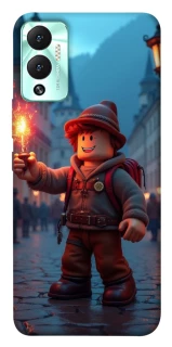 Чохол на Infinix Hot 12 Play Roblox Fire Logo Blue Flames фото 1 з 1