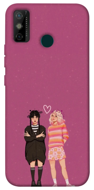 Чохол на TECNO Spark 6 Go Raven & Rainbow Wednesday фото 1 з 1