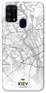 Чохол на Samsung Galaxy M31 Kiev white map фото 1 з 1