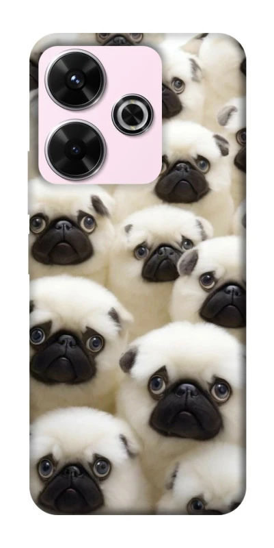 Чохол на Xiaomi Redmi 13 4G Doggy Pug Love фото 1 з 1