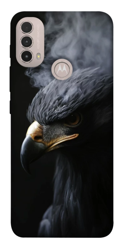 Чехол на Motorola Moto E40 black eagle фото 1 из 1