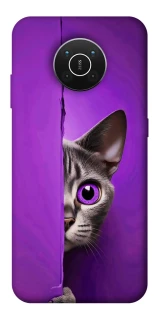 Чохол на Nokia X10 / X20 Кіт-підглядач фото 1 з 1