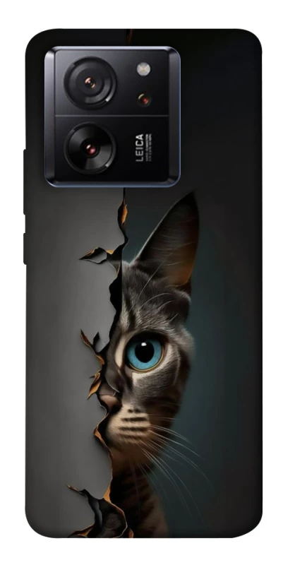 Чехол на Xiaomi 13T Кот-подглядыватель v2 фото 1 из 1