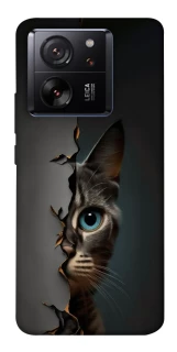 Чехол на Xiaomi 13T Кот-подглядыватель v2 фото 1 из 1