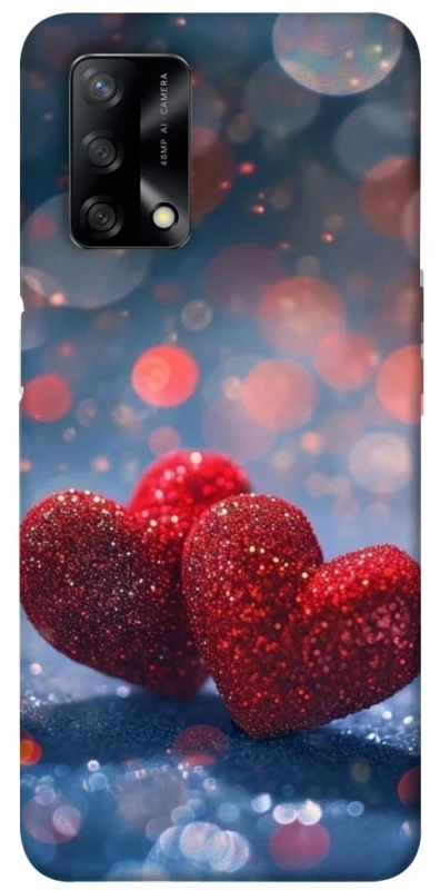 Чохол на Oppo A74 4G Red hearts фото 1 з 1