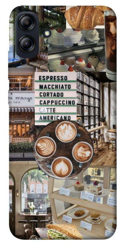 Чохол на Samsung Galaxy A04e Coffee collage ver.5 фото 1 з 1