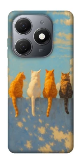 Чехол на TECNO Spark 20 cats on wall фото 1 Чехол на TECNO Spark 20 cats on wall фото 1 из 1