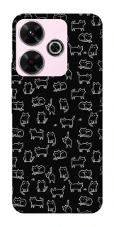 Чохол на Xiaomi Poco M6 4G Black Cats фото 1 з 1