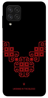 Чохол на Samsung Galaxy A22 4G Чорно-червона вишиванка фото 1 з 1