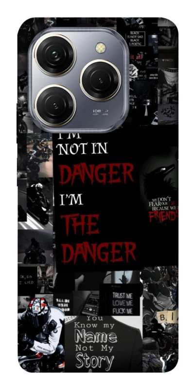 Чохол на TECNO Spark 20 Pro Danger collage фото 1 з 1
