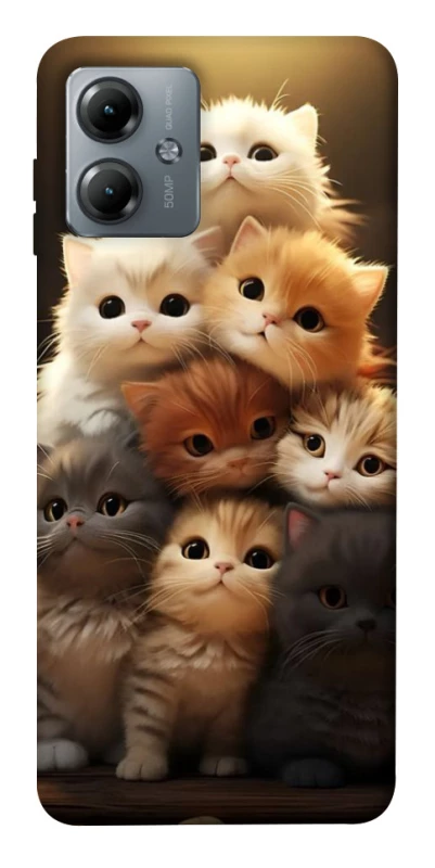 Чохол на Motorola Moto G14 Чохол Kittie Love v2 фото 1 з 1