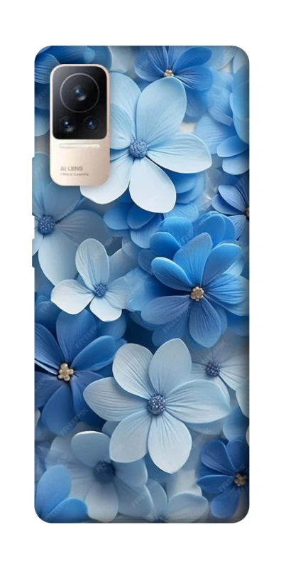 Чехол на Xiaomi Civi 6 Синие цветы фото 1 из 1