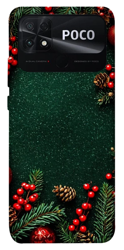 Чохол на Xiaomi Poco C40 Новорічний v30 фото 1 з 1