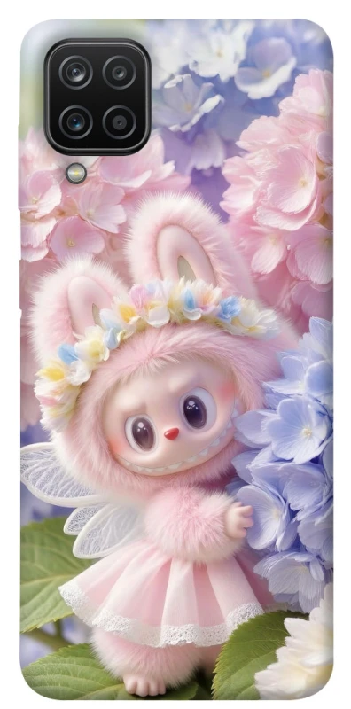 Чохол на Samsung Galaxy A12 Labubu & Flowers ver.1 фото 1 з 1