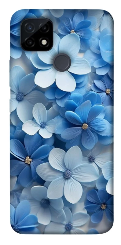 Чехол на Realme C25Y Синие цветы фото 1 из 1