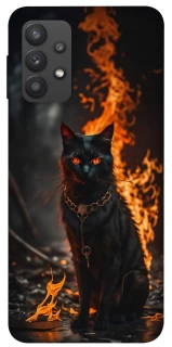 Чехол на Samsung Galaxy A32 (A325F) 4G Огненный кот фото 1 из 1