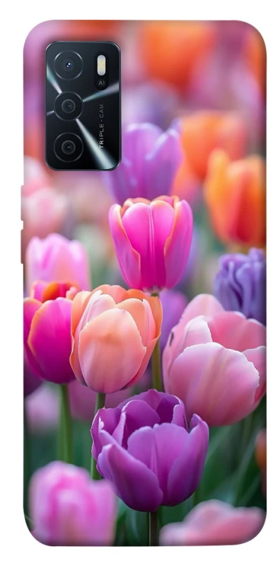 Чехол на Oppo A16s / A16 Поле тюльпанов фото 1 из 1