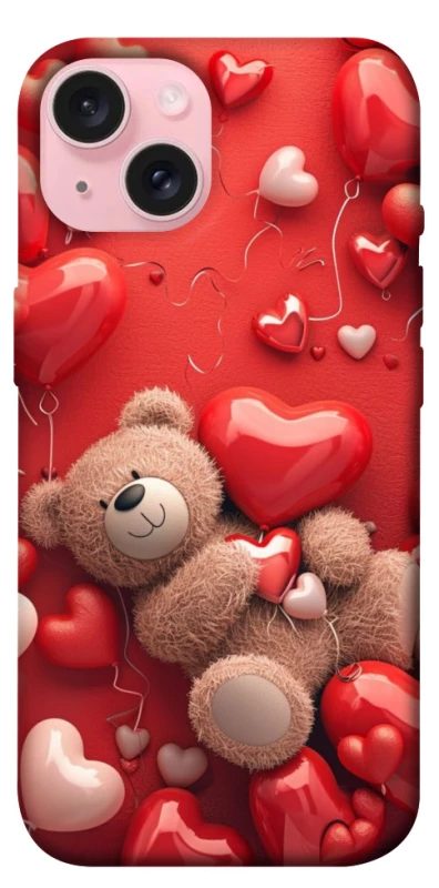 Чехол на Apple iPhone 15 (6.1") bear in hearts фото 1 из 1