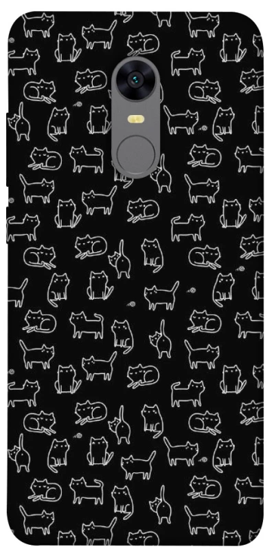 Чохол на Xiaomi Redmi 5 Plus / Redmi Note 5 (Single Camera) Black Cats фото 1 з 1