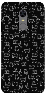 Чохол на Xiaomi Redmi 5 Plus / Redmi Note 5 (Single Camera) Black Cats фото 1 з 1