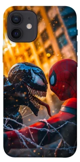 Чехол на Apple iPhone 12 (6.1") Venom vs Spiderman фото 1 из 1