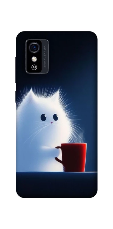 Чохол на ZTE Blade L9 Чохол кіт з кавою фото 1 з 1