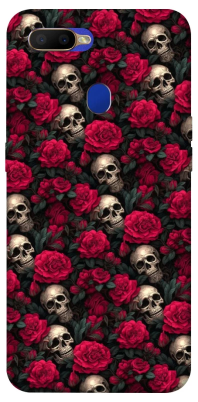 Чохол на Oppo A5s Черепа та рози фото 1 з 1