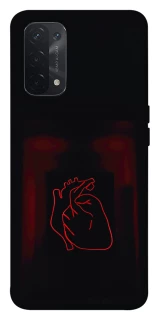 Чехол на Oppo A54 5G / A74 5G Красное сердце фото 1 из 1
