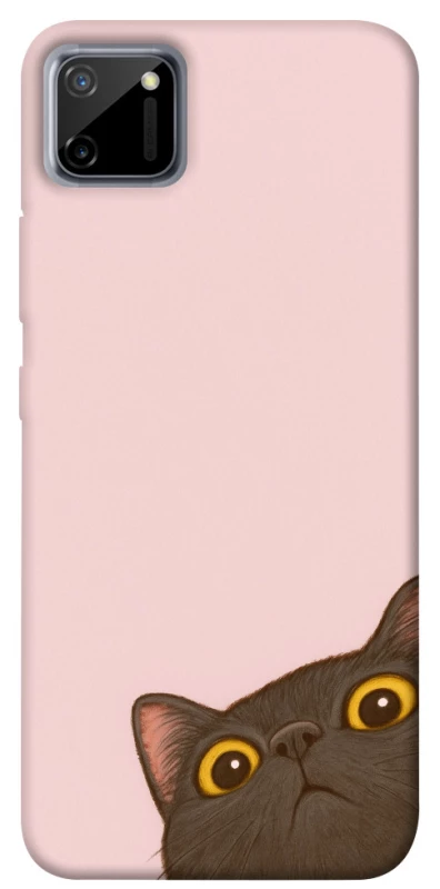 Чохол на Realme C11 Peeping cat фото 1 з 1