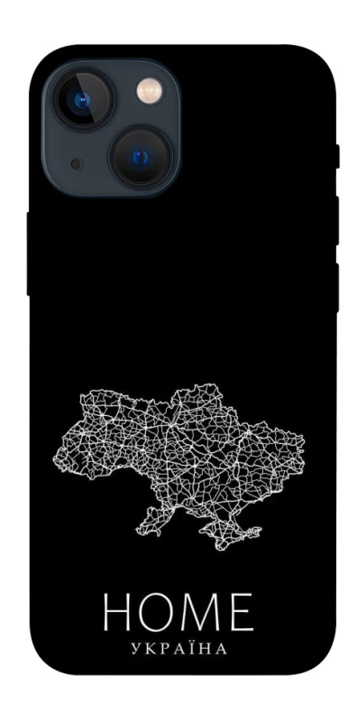 Чохол на Apple iPhone 13 mini (5.4") Ukraine black map фото 1 з 1