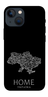 Чохол на Apple iPhone 13 mini (5.4") Ukraine black map фото 1 з 1