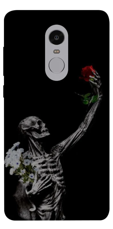 Чехол на Xiaomi Redmi Note 4X / Note 4 (Snapdragon) Skeleton vs Rose фото 1 из 1