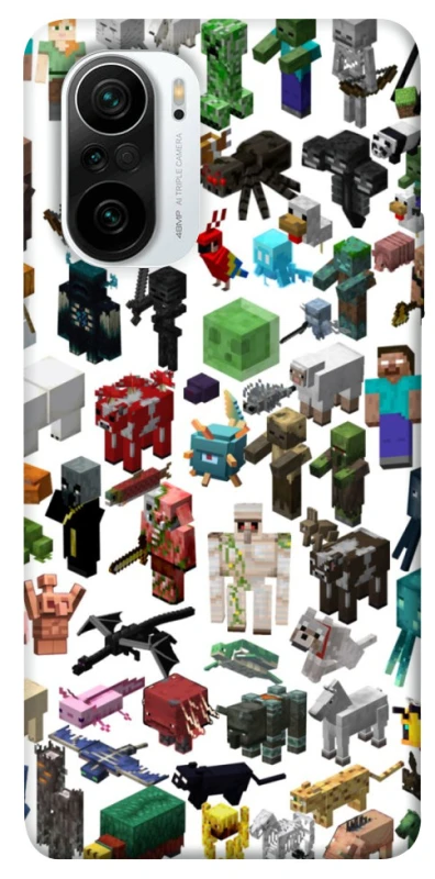 Чохол на Xiaomi Redmi K40 / K40 Pro / K40 Pro+ / Poco F3 Minecraft v4 фото 1 з 1