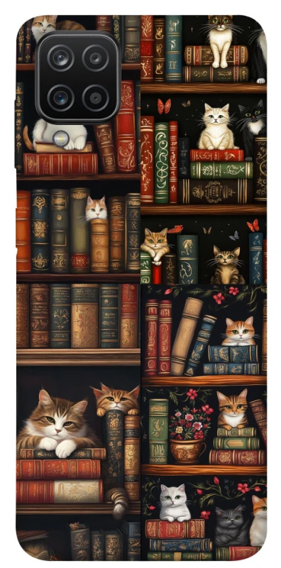 Чохол на Samsung Galaxy A12 Cats & Books фото 1 з 1