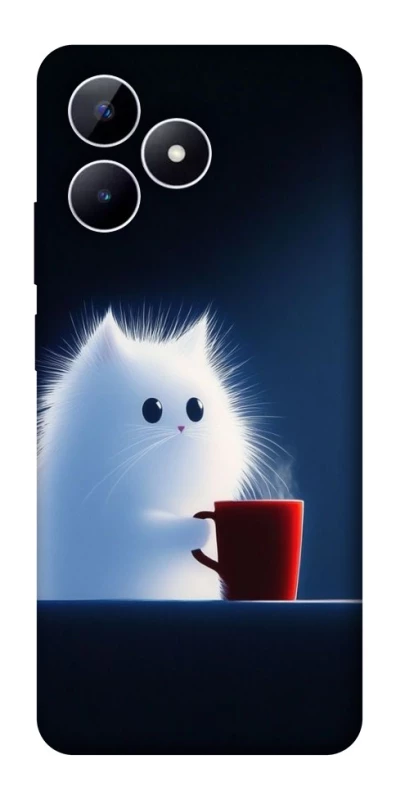 Чохол на Realme Note 50 5G Чохол кіт з кавою фото 1 з 1