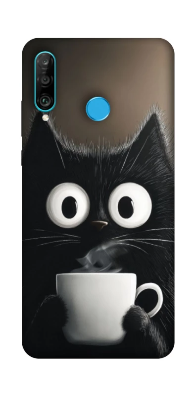 Чехол на Huawei P30 lite morning cat фото 1 из 1