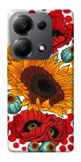 Чохол на Xiaomi Redmi Note 13 Pro 4G Соняшники та маки фото 1 з 1