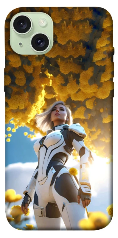 Чехол на Apple iPhone 15 Plus (6.7") Cyber space girl ver.3 фото 1 из 1