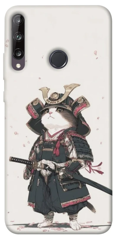 Чохол на Huawei P40 Lite E Samurai Cat Warrior фото 1 з 1