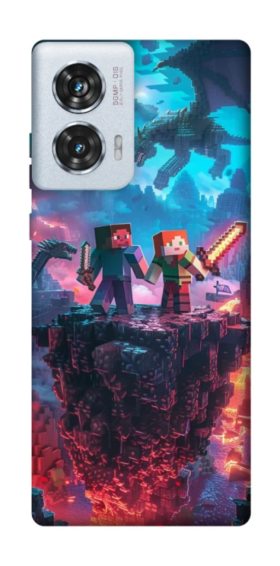 Чохол на Motorola Edge 50 Fusion Minecraft v3 фото 1 з 1