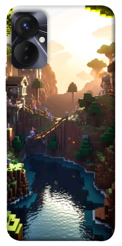 Чохол на TECNO Spark 9 Pro Minecraft sunset фото 1 з 1