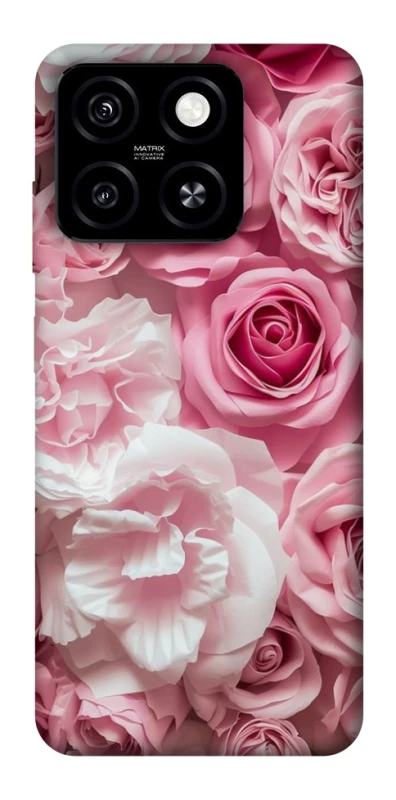 Чохол на ZTE Blade A55 4G Рожеві Квіти фото 1 з 1