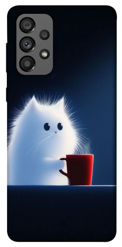 Чохол на Samsung Galaxy A73 5G Чохол кіт з кавою фото 1 з 1
