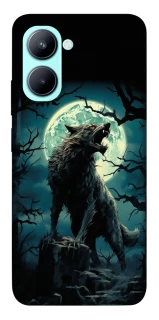 Чохол на Realme C33 Вовк під місяцем фото 1 з 1