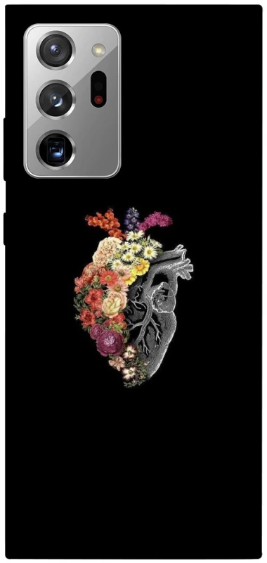 Чохол на Samsung Galaxy Note 20 Ultra Heart with flowers фото 1 з 1