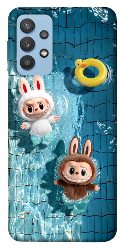 Чохол на Samsung Galaxy M32 Labubu in the pool фото 1 з 1